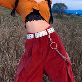 E-Girl Vintage 90s Aesthetic Corduroy Pants